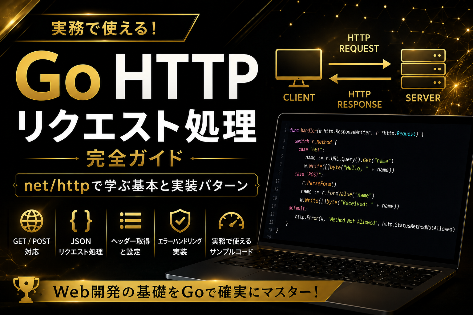 Go HTTPリクエスト処理の基本｜net/httpで実務レベル開発【完全ガイド】 | 合同会社ZERONANA